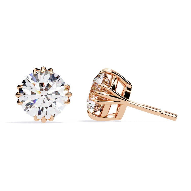 Brilliant Round Cut Lab Diamond Studs Earrings