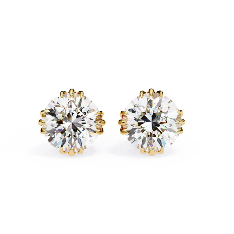 Brilliant Round Cut Lab Diamond Studs Earrings