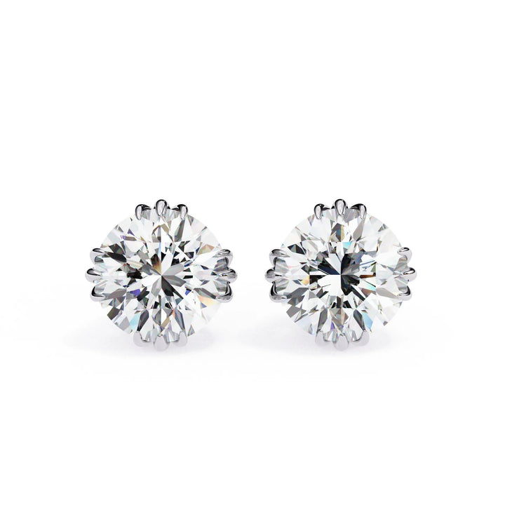 Brilliant Round Cut Lab Diamond Studs Earrings