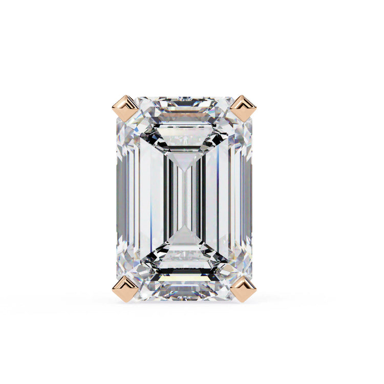 Emerald Cut Lab Diamond Studs Earring
