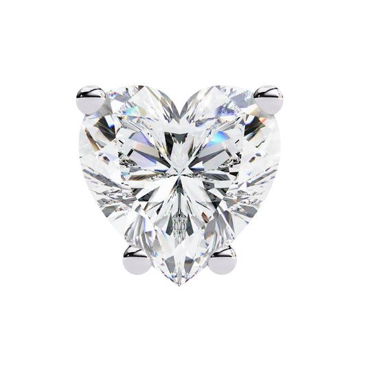 Heart Shape Lab Diamond Studs Earring