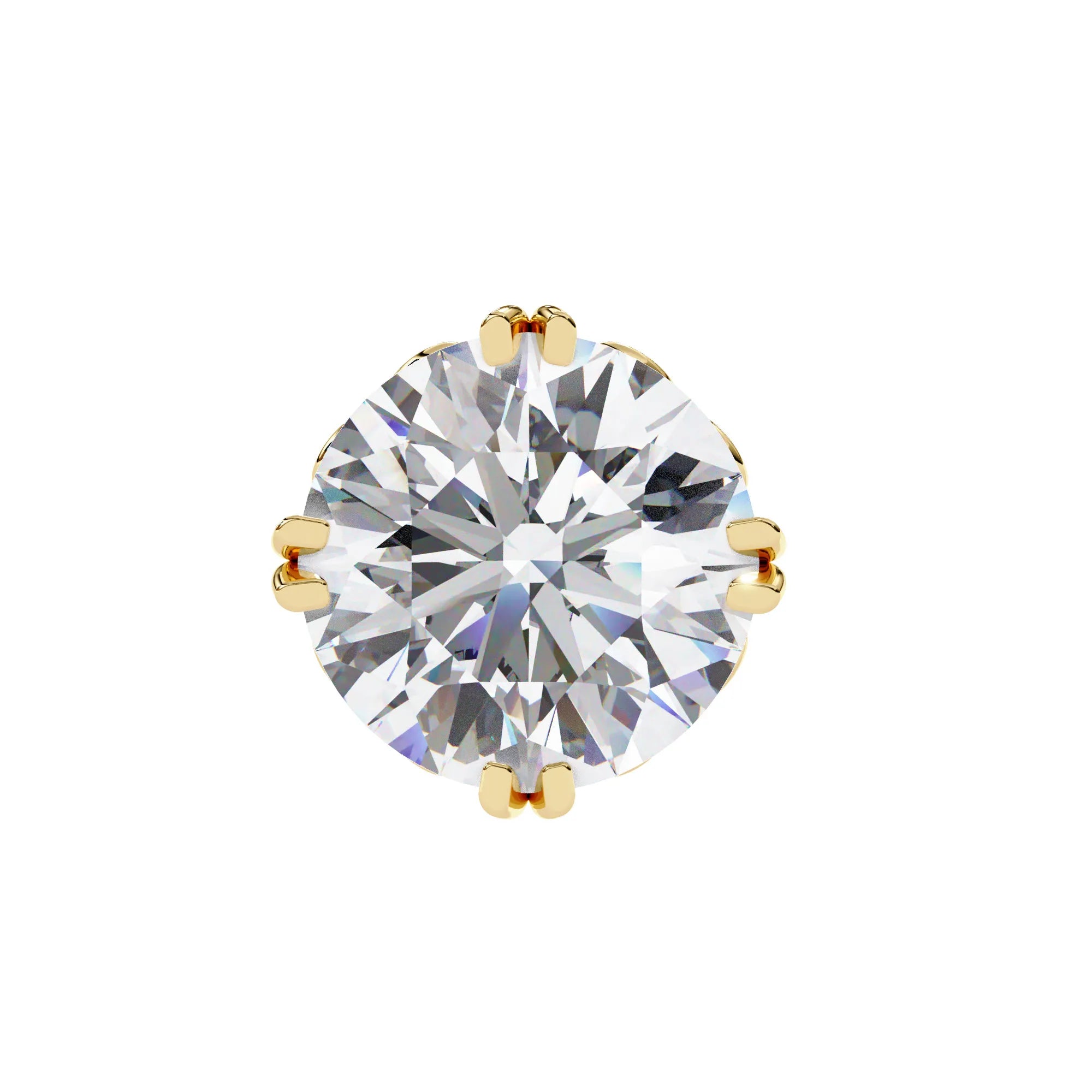 Vintage Style Round Lab Diamond Studs Earring
