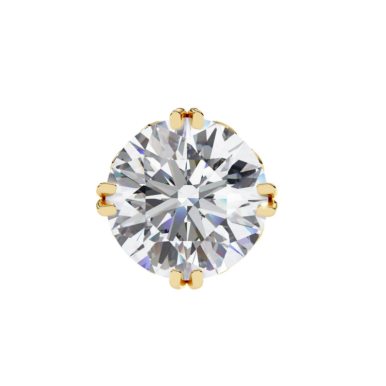 Vintage Style Round Lab Diamond Studs Earring