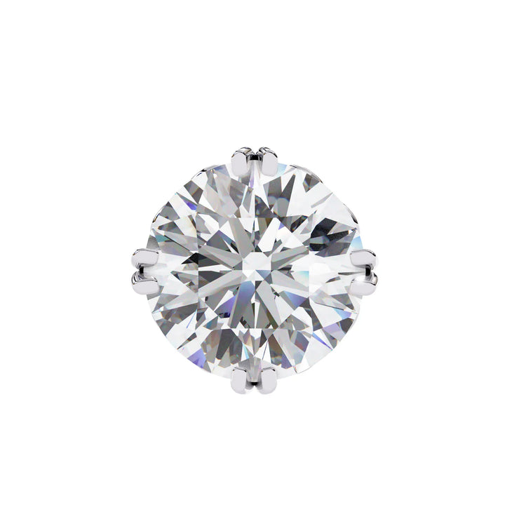 Vintage Style Round Lab Diamond Studs Earring
