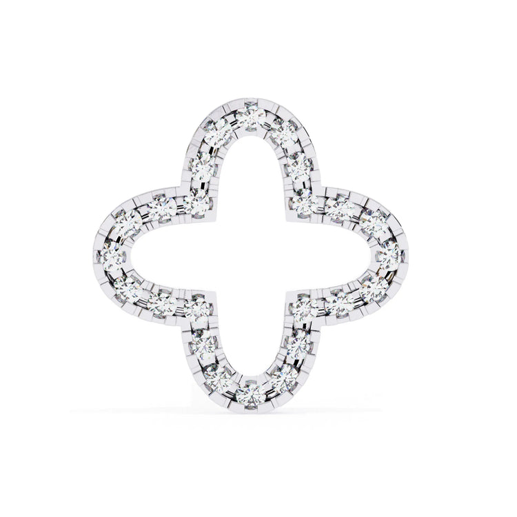 Lab Diamond Clover Studs Earring