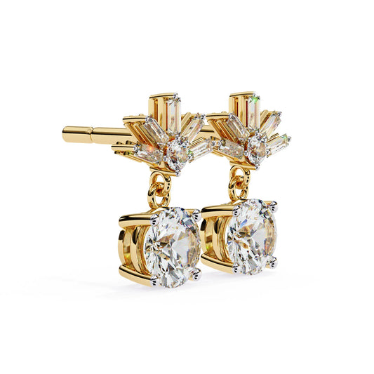 Starlit Radiance Drop Lab Diamond Earring