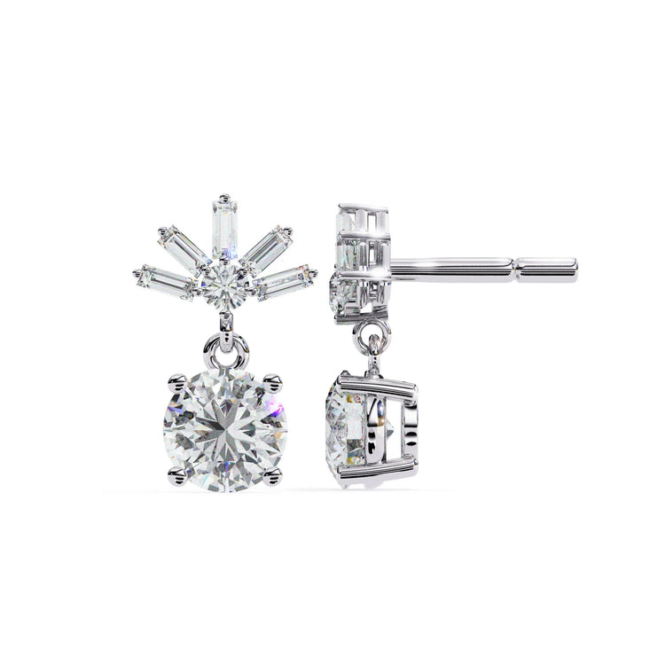 Starlit Radiance Drop Lab Diamond Earring