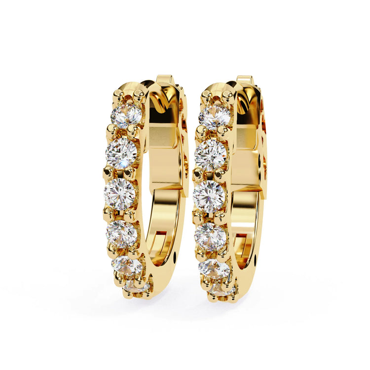 Timeless Charm Lab Diamond Hoop Earring