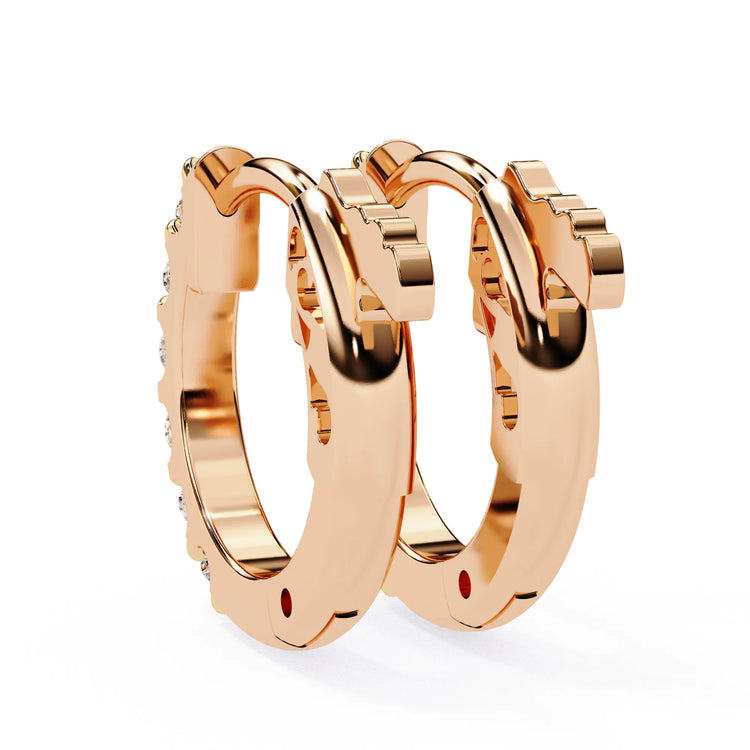 Timeless Charm Lab Diamond Hoop Earring