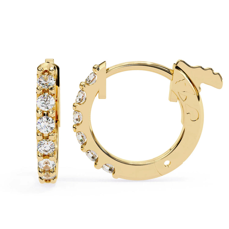 Timeless Charm Lab Diamond Hoop Earring