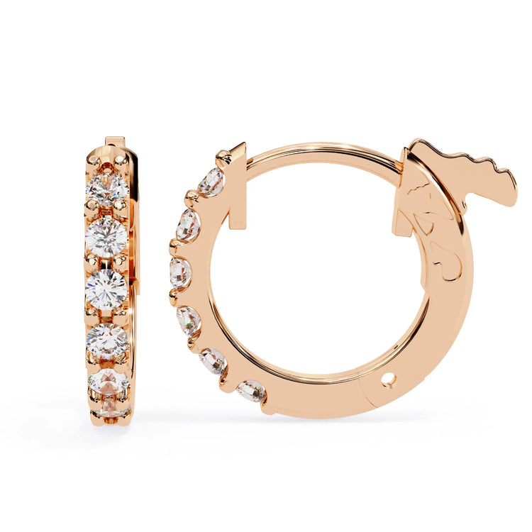 Timeless Charm Lab Diamond Hoop Earring