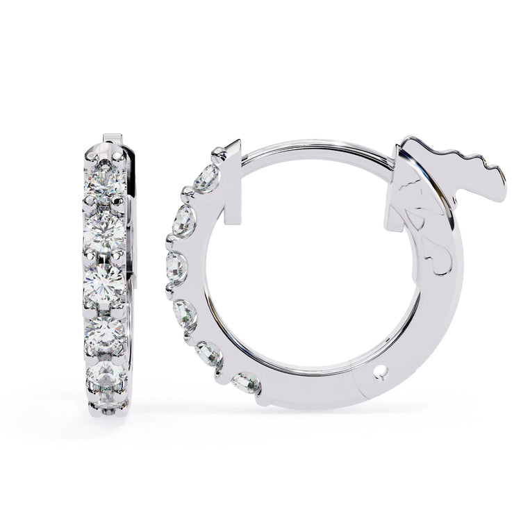 Timeless Charm Lab Diamond Hoop Earring