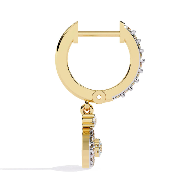 Mystic Eye Moissanite Earrings