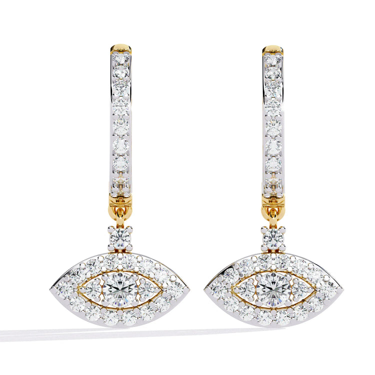 Mystic Eye Moissanite Earrings