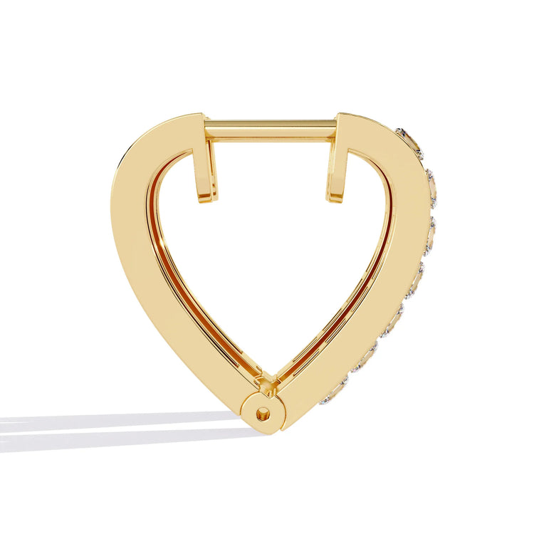Heartfelt Elegance Lab Diamond Hoop Earring
