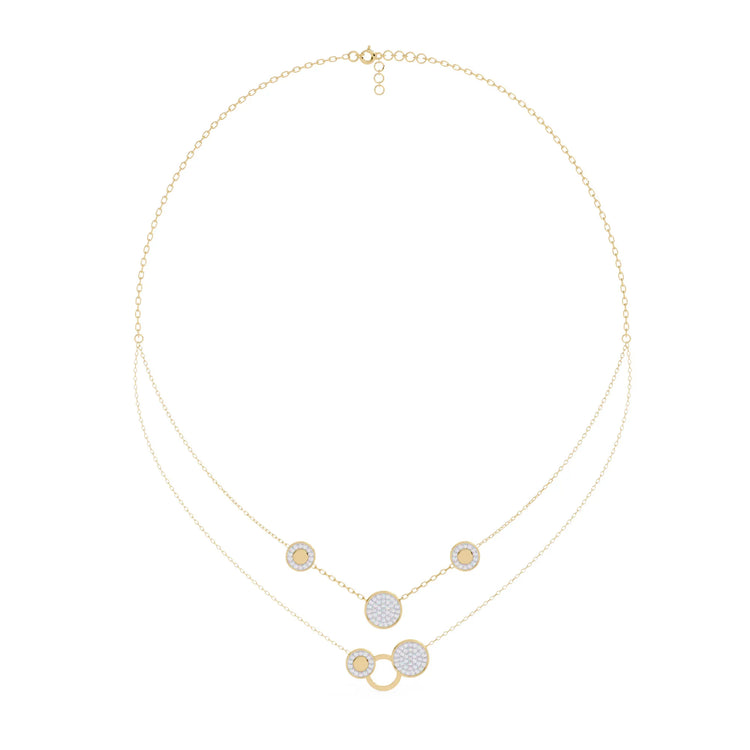 Twinkling Orbit Moissanite Necklace