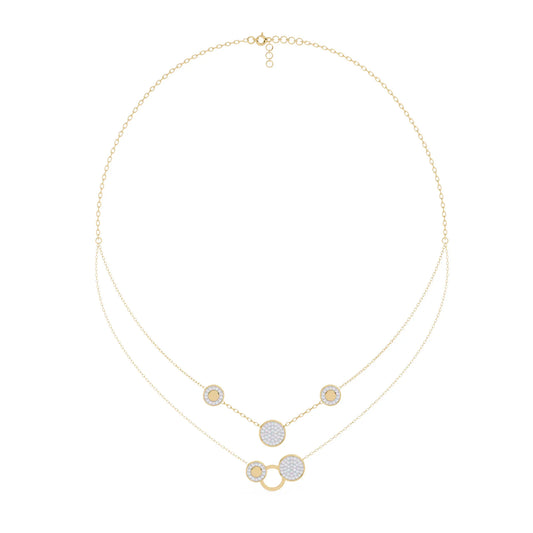 Twinkling Orbit Lab Diamond Necklace