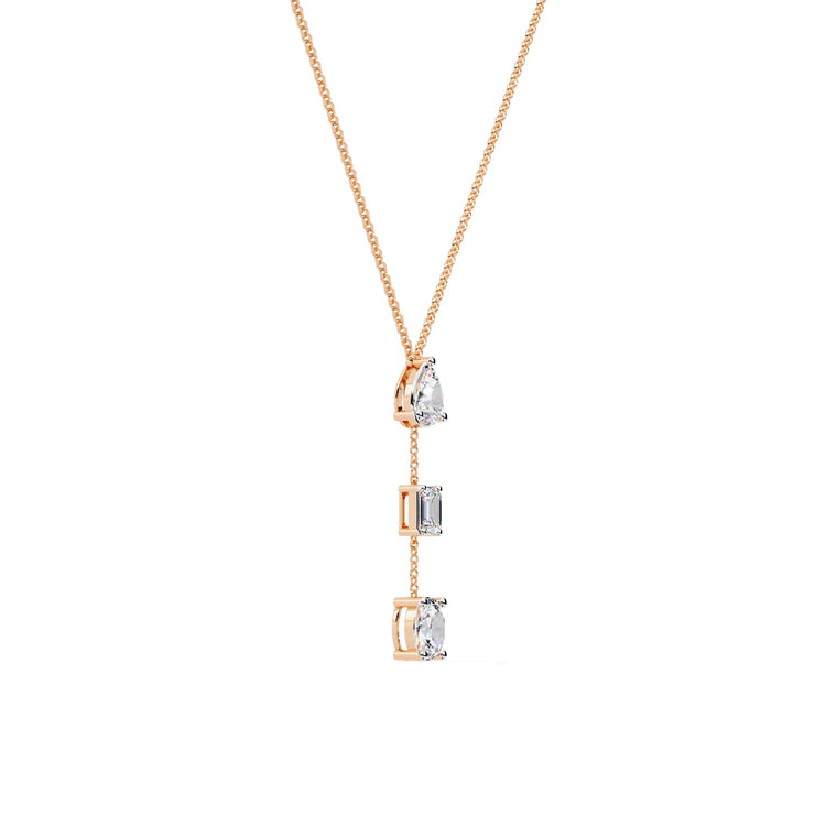 Celestial Trio Lab Diamond Necklace