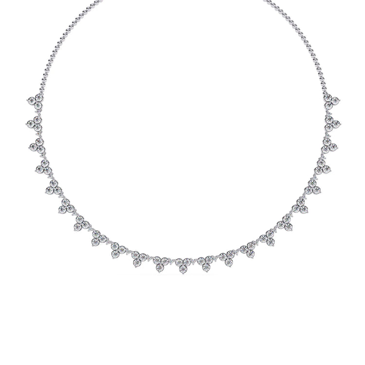 Petal Drop Sparkle Moissanite Necklace