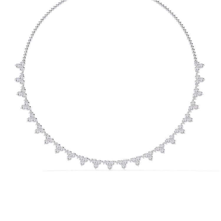 Petal Drop Sparkle Lab Diamond Necklace