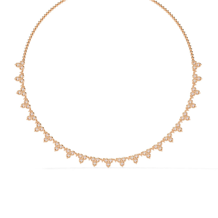 Petal Drop Sparkle Moissanite Necklace