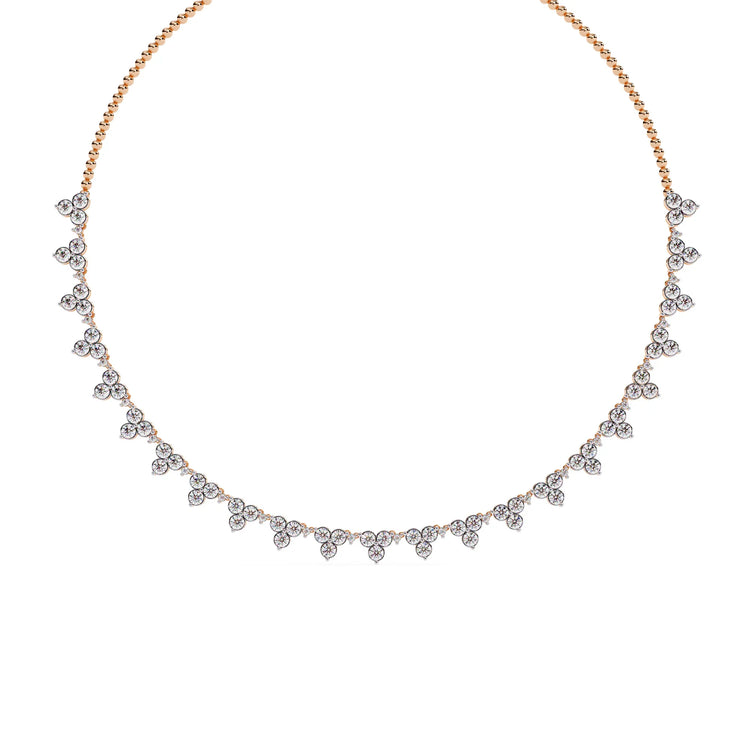 Petal Drop Sparkle Moissanite Necklace