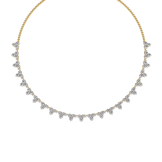 Petal Drop Sparkle Lab Diamond Necklace