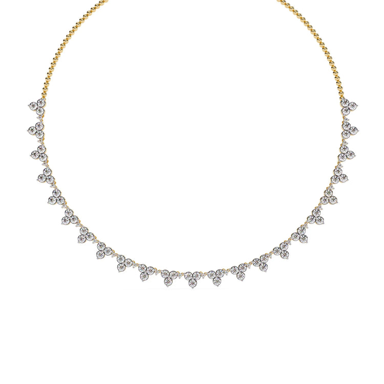 Petal Drop Sparkle Lab Diamond Necklace
