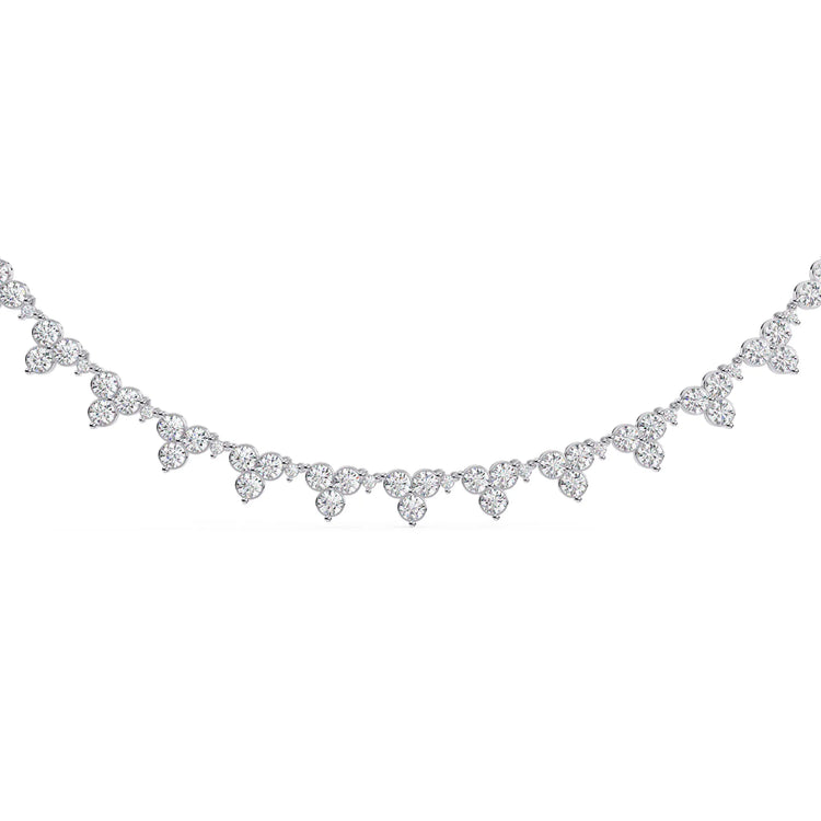 Petal Drop Sparkle Moissanite Necklace