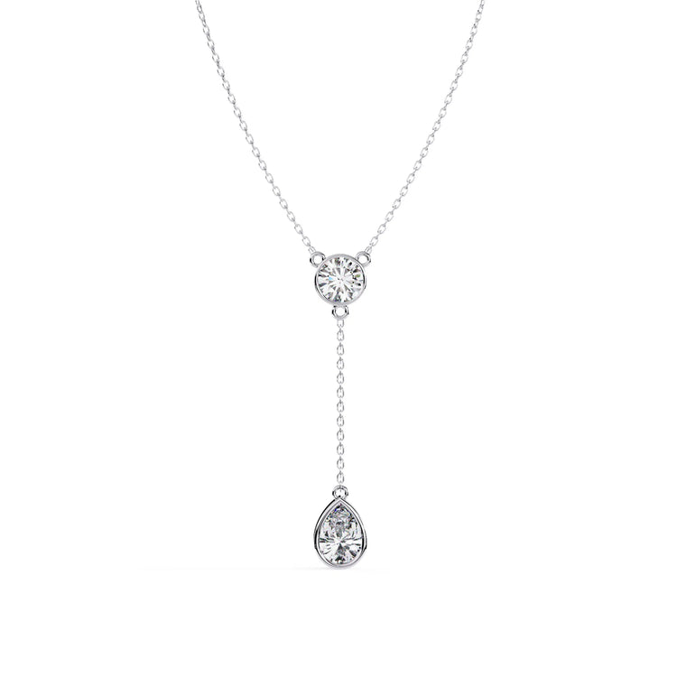 Radiant Drop Lab Diamond Necklace