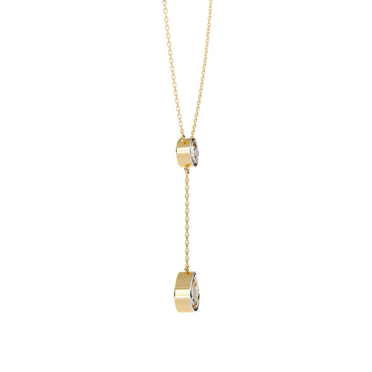 Radiant Drop Lab Diamond Necklace