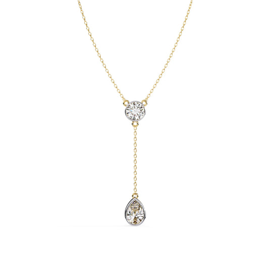 Radiant Drop Lab Diamond Necklace