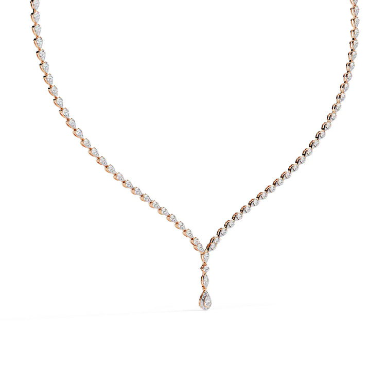 Moissanite Teardrop Necklace