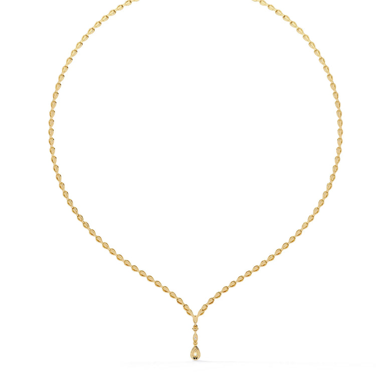 Lab Diamond Teardrop Necklace