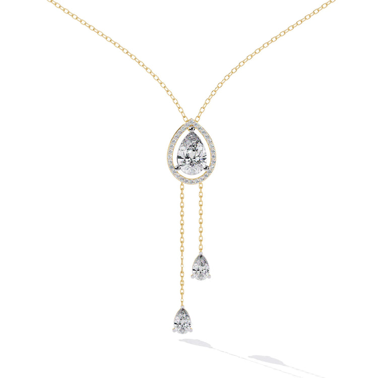 Eternal Raindrop Moissanite Necklace