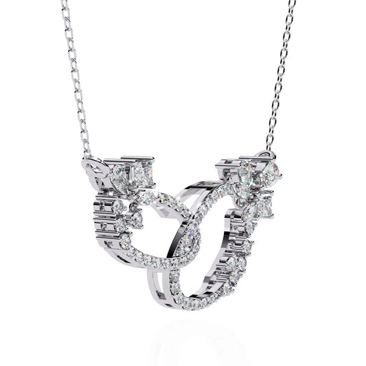 Floral Eternity Lab Diamond Necklace