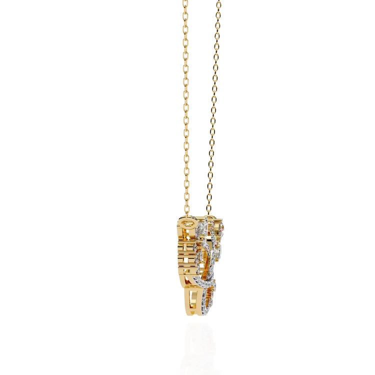 Floral Eternity Moissanite Necklace