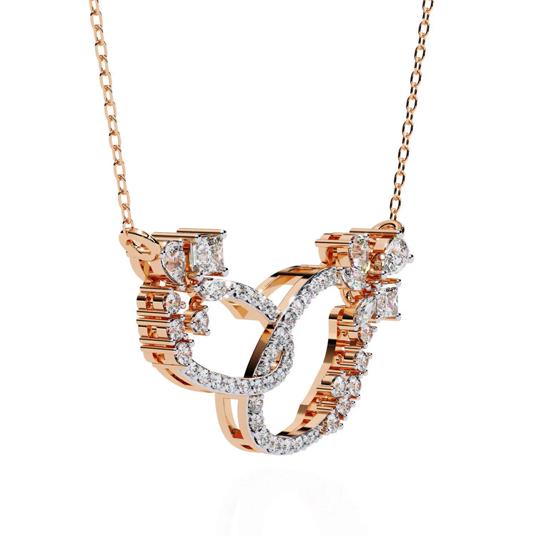 Floral Eternity Lab Diamond Necklace