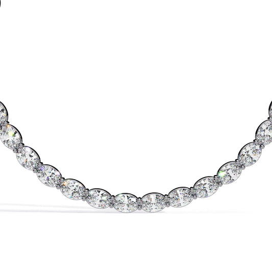Radiant Rounds Tennis Lab Diamond Necklace