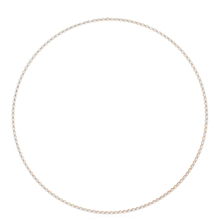 Radiant Rounds Tennis Moissanite Necklace