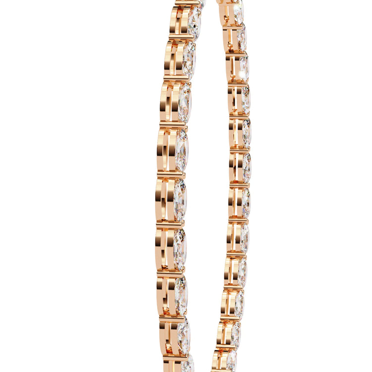 Radiant Rounds Tennis Lab Diamond Necklace