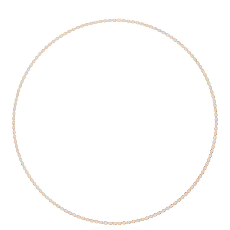 Radiant Rounds Tennis Lab Diamond Necklace