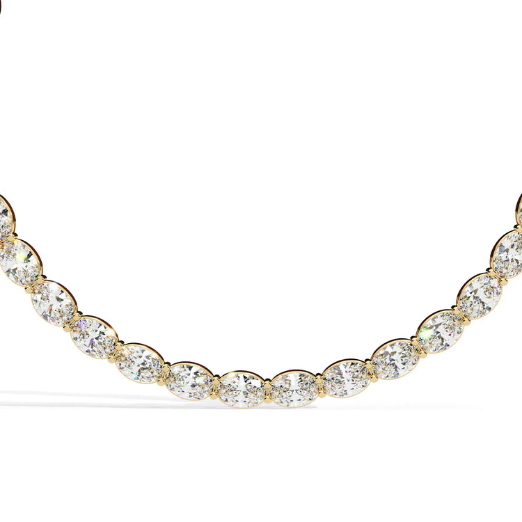 Radiant Rounds Tennis Lab Diamond Necklace