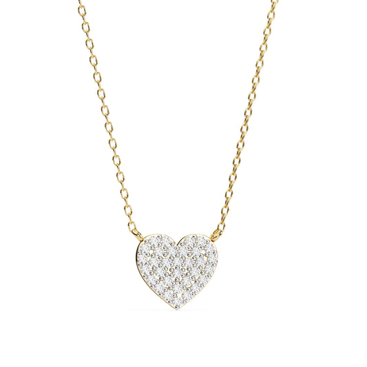 Love Glow Lab Diamond Heart Pendant
