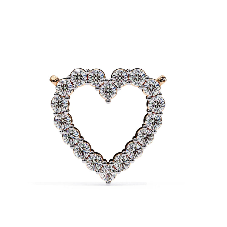 Heart Shape Lab Diamond Pendant