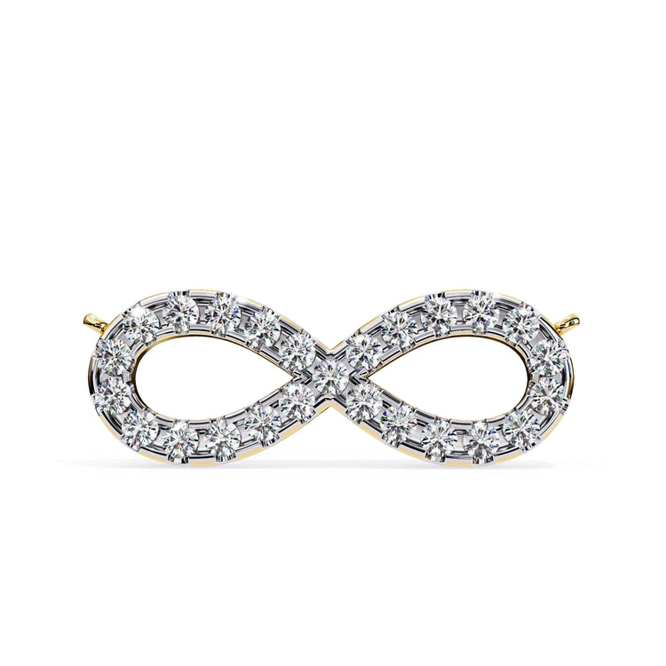 Moissanite Infinity Pendant