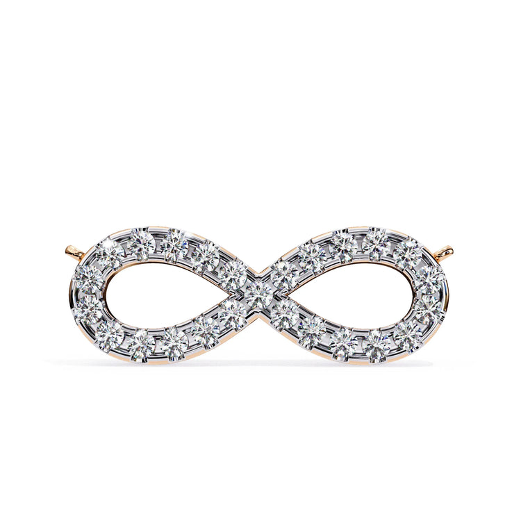 Moissanite Infinity Pendant