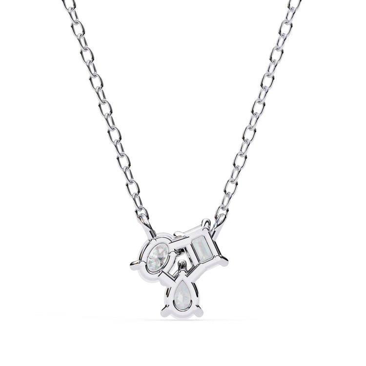 Toi et Moi Tri Lab Diamond Pendant