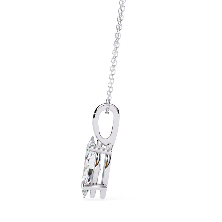 Marquise Moissanite 4 Prong Pendant