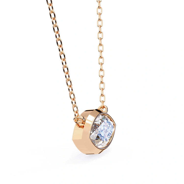 Marquise Lab Diamond Bezel Pendant